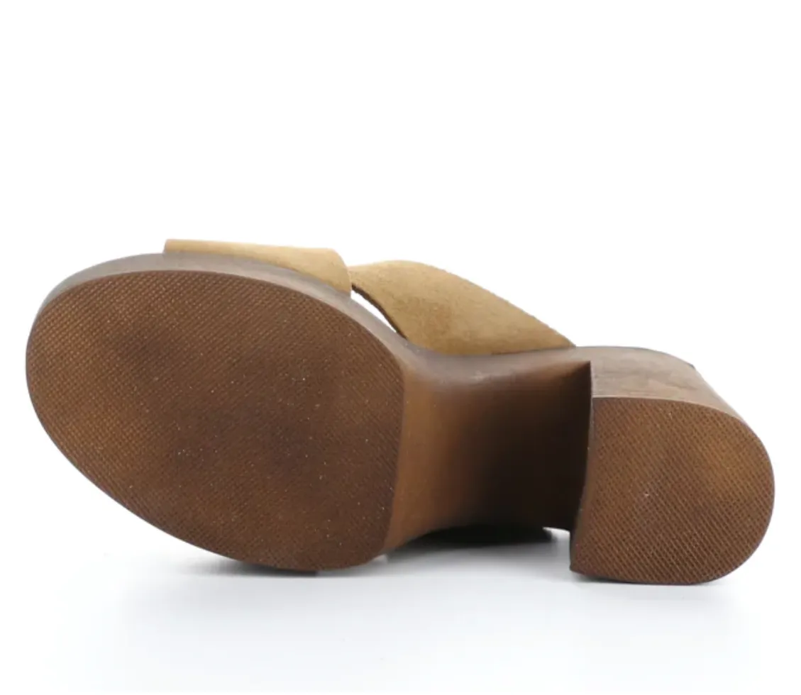 Bos&Co. "Wilma" Cognac - Platform Sandal