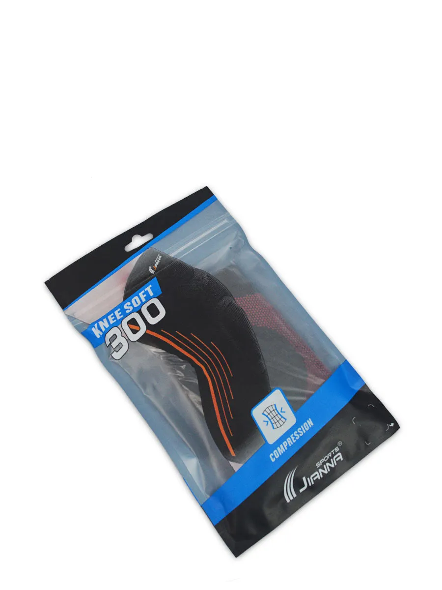 Compression Knee Support - Soft 300 - Black / Red