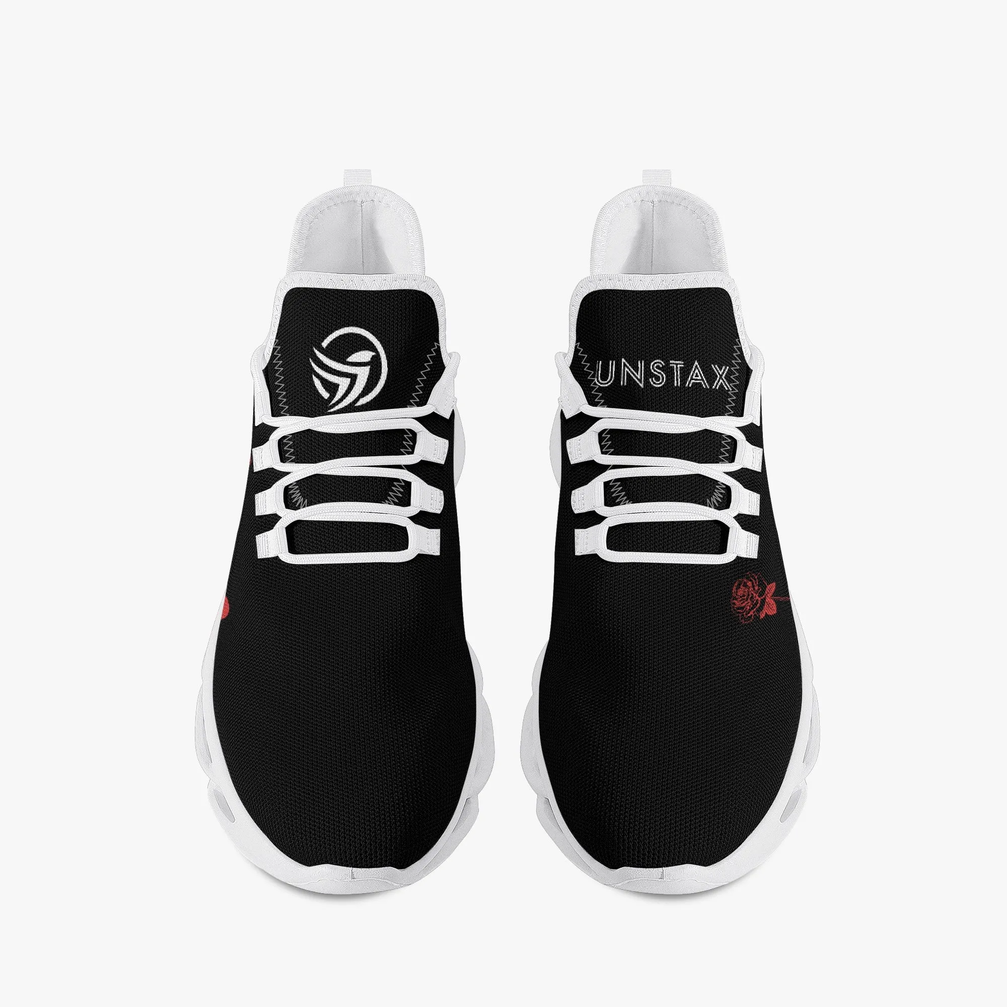 I Rose. Bounce Mesh Knit Sneakers - White