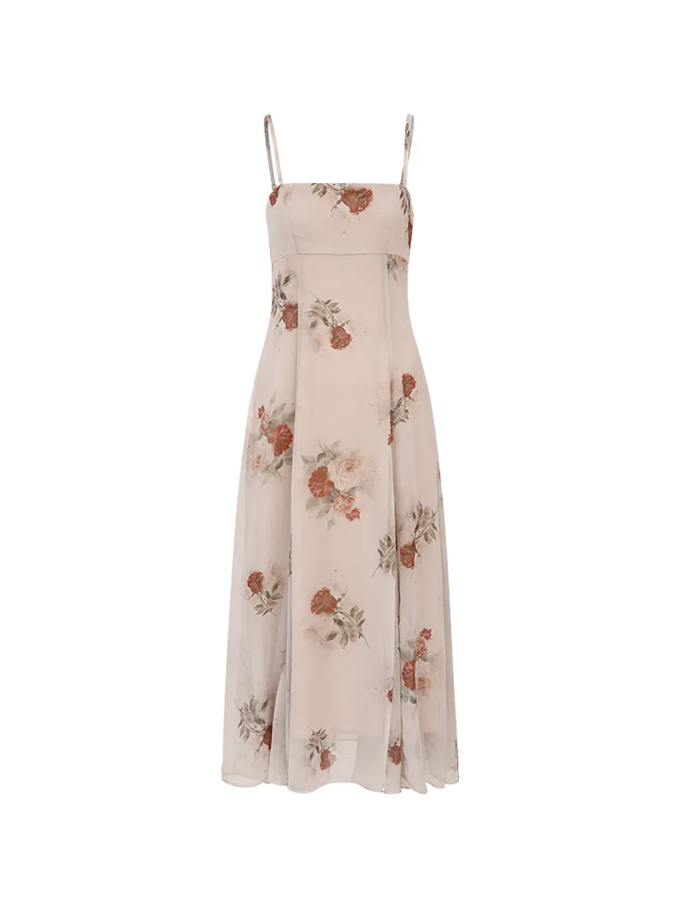 Mute beige long dress